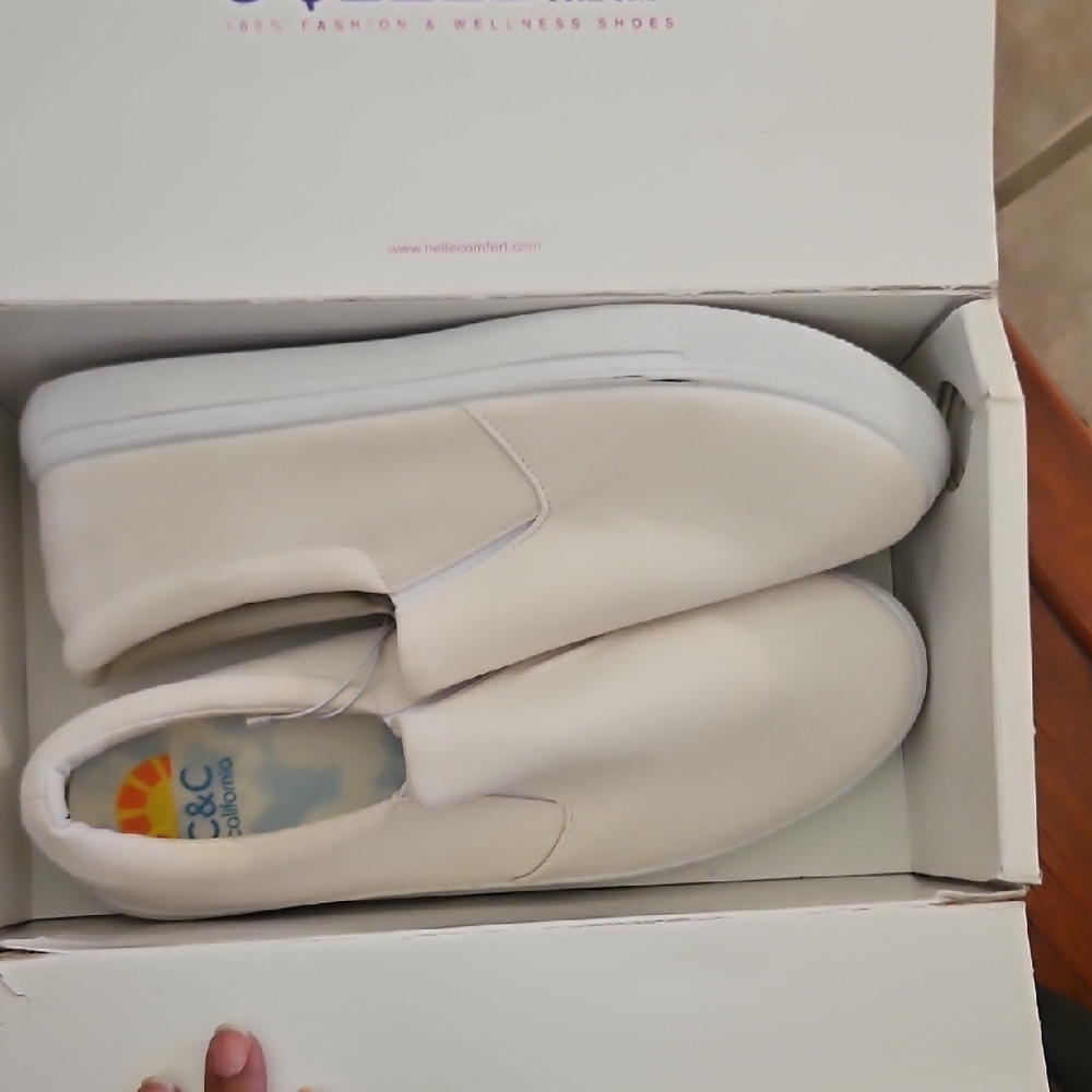 C&C California Cream Slip-On Sneakers